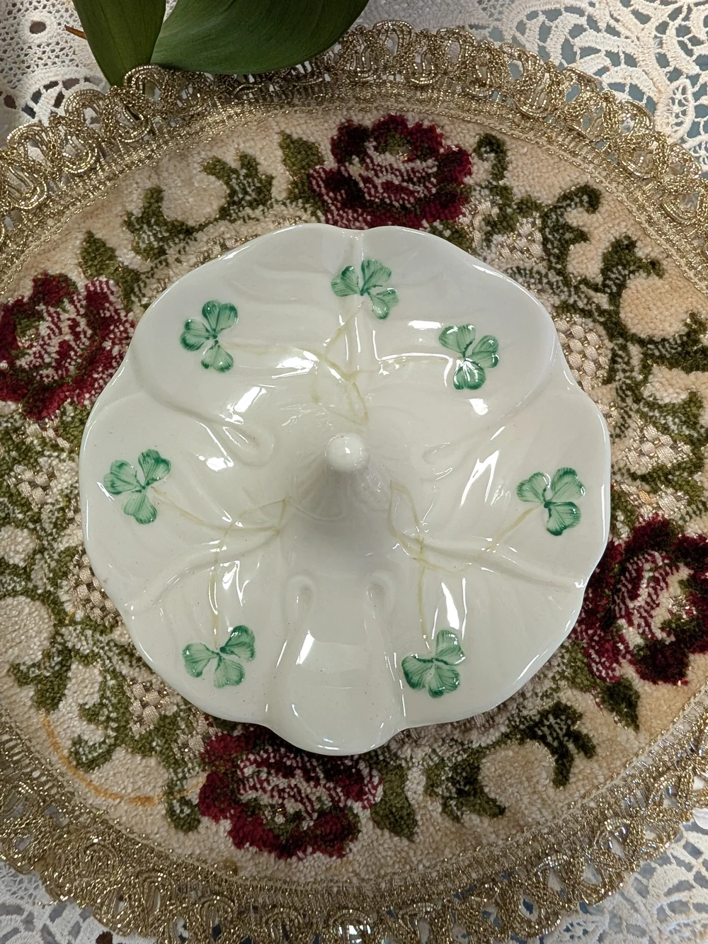 Belleek porcelain ring
